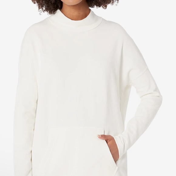 (A8) bobi Los Angeles Drop Shoulder Tunic, in cream, Size Medium, NWT - Picture 2 of 7